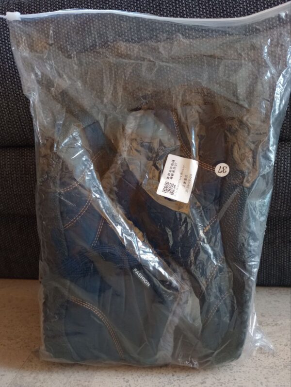 NEU - blaue wasserabweisende Fleece Winter-Barfußschuhe Gr. 36