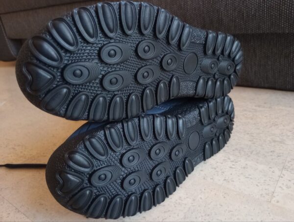 NEU - blaue wasserabweisende Fleece Winter-Barfußschuhe Gr. 36