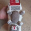 NEU mit Etikett - weiße Kinder Socken mit 3D Motiv Katze Gr. 35-38 (mit Anti-Rutsch-Noppen)