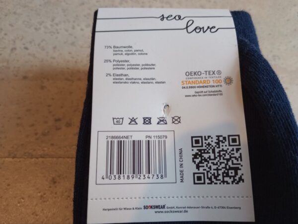 NEU mit Etikett - 4 Paar Socken in 4 Farben (73% Baumwolle) Gr. 35-38