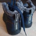 NEU - blaue wasserabweisende Fleece Winter-Barfußschuhe Gr. 36