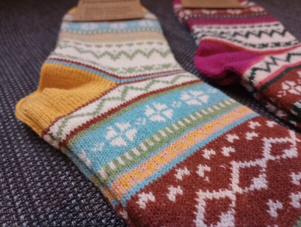 NEU!!! - 2 Paar bunte Thermosocken Größe 39-42