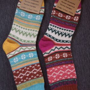 NEU!!! - 2 Paar bunte Thermosocken Größe 39-42