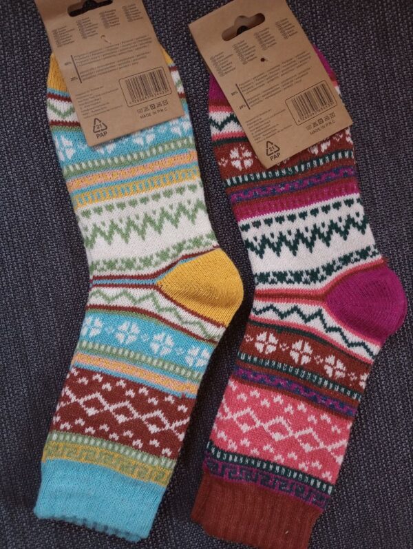NEU!!! - 2 Paar bunte Thermosocken Größe 39-42
