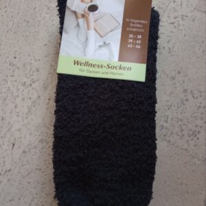NEU - schwarze Wellness Socken für Damen und Herren Gr. 35-38