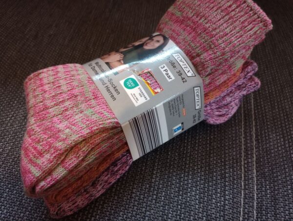 NEU - 3 Paar, Stück Multicolour Socken Gr. 39-42 (93 % Baumwolle)
