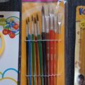 NEU - Pinsel + Becher, Knete, Schere, Cars Malset + Wasserfarben