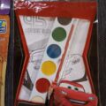 NEU - Pinsel + Becher, Knete, Schere, Cars Malset + Wasserfarben