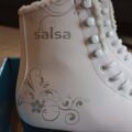 NEUWERTIG - weiße Schlittschuhe mit Fell Größe 38 von Salsa NEUWERTIG - weiße Schlittschuhe mit Fell Größe 38 von Salsa