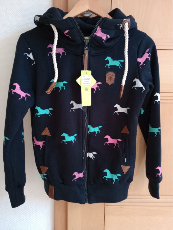 NEU! - VIN TE Pferde Sweat Hoodie Fleece Übergangsjacke (Gr. 146) NEU! - VIN TE Pferde Sweat Hoodie Fleece Übergangsjacke (Gr. 146)